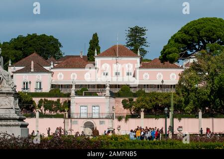 Belem Palace presidential residence, Lisbon. Portugal Stock Photo