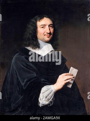 Jean-Baptiste Colbert (1619–1683), portrait painting by Philippe de Champaigne, 1655 Stock Photo