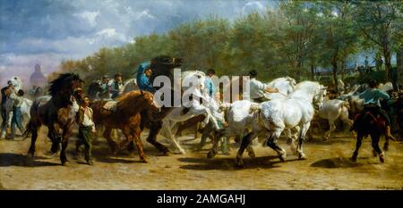 Rosa Bonheur The Horse Fair painting 1852 1855 Stock Photo Alamy