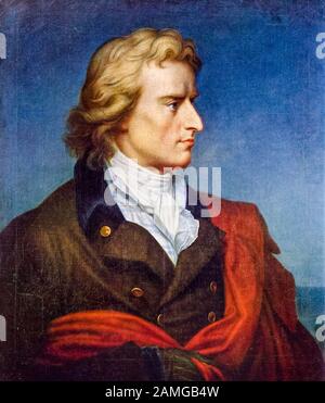 Portrait Of Friedrich Schiller (1759-1805) German Poet, Philosopher ...