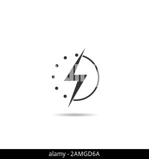 Quick charge icon Stock Vector