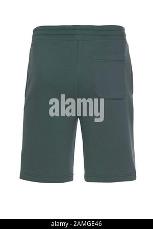 Sport short pant for male ,back view isolated on white background with clipping path Stock Photo