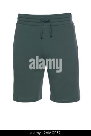 Sport short pant for male ,front view isolated on white background with clipping path Stock Photo