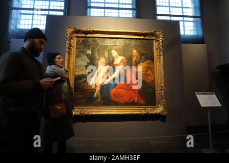 Interiors of top attraction Rubenshuis, Peter Paul Rubens (1577-1640) mansion, in the Meir district of Antwerp, in Belgium, Europe Stock Photo