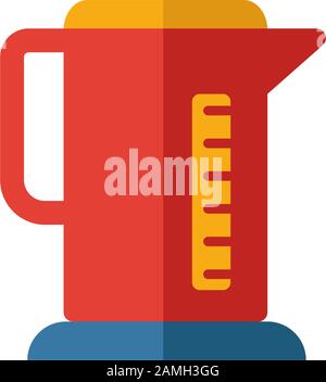Electric Kettle icon. Simple flat element from household collection. Creative electric kettle icon for templates, software and apps Stock Vector