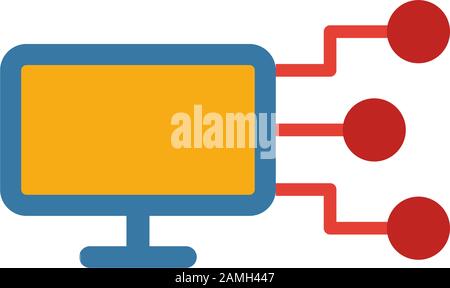 Funding Platform icon. Simple flat element from crowdfunding collection. Creative funding platform icon for templates, software and apps Stock Vector