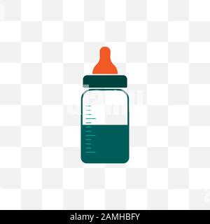 Baby Bottle icon. Vector illustration, flat design. Stock Vector