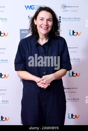 Katie Hims arrives at The Writers' Guild Awards 2020 held at the Royal College of Physicians, London. Stock Photo