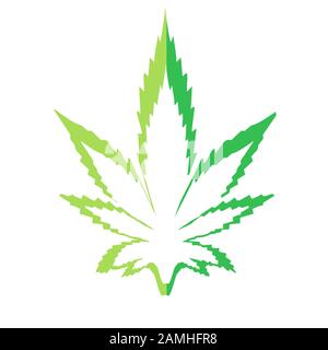 Marijuana icons cbd. Cannabinoid logo. Marijuana leaf oil. Hemp oil. Vector illustration on isolated background. Stock Vector