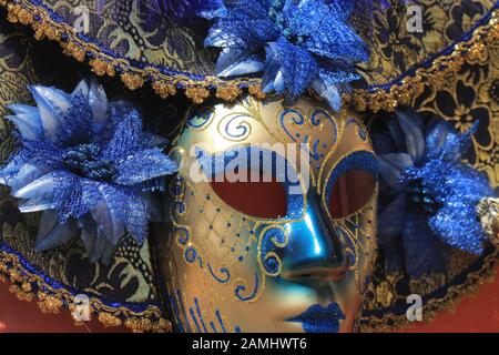 Carnival Mask on Sale on Burano Stock Photo