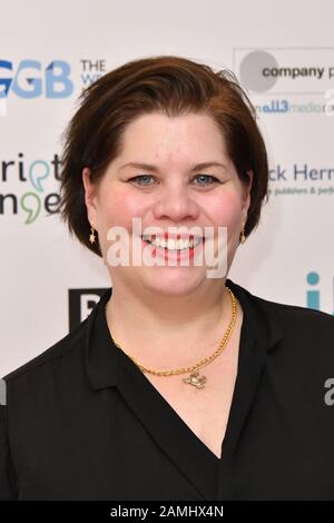 London, UK. 13th Jan, 2020. Katy Brand attends Writers' Guild Awards 2020 annual awards ceremony allowing writers across film, theatre, TV and books to honour the achievements of their peers, at The Royal College of Physicians London, UK - 13 January 2020 Credit: Nils Jorgensen/Alamy Live News Stock Photo