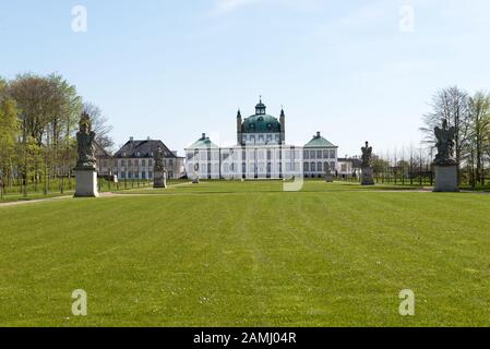 Fredensborg palace in Denmark as seen from the park in the north Stock Photo