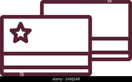 card key door hotel icon Stock Vector