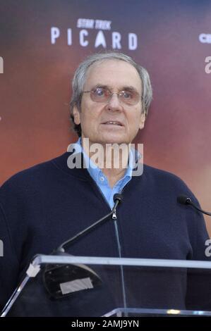 Los Angeles, CA. 13th Jan, 2020. Brannon Braga at the induction ceremony for Star on the Hollywood Walk of Fame for Sir Patrick Stewart, Hollywood Boulevard, Los Angeles, CA January 13, 2020. Credit: Michael Germana/Everett Collection/Alamy Live News Stock Photo