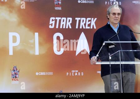 Los Angeles, CA. 13th Jan, 2020. Brannon Braga at the induction ceremony for Star on the Hollywood Walk of Fame for Sir Patrick Stewart, Hollywood Boulevard, Los Angeles, CA January 13, 2020. Credit: Michael Germana/Everett Collection/Alamy Live News Stock Photo