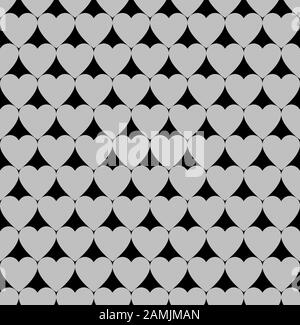 Love heart seamless repeat pattern background Stock Photo