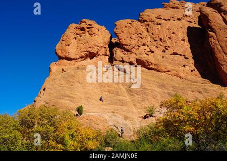 One of the favored climbing sandstone mountains in the Garden of the Gods.