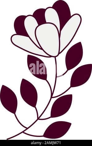 beautiful flower desing isolated icon Stock Vector Image & Art - Alamy