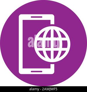 smartphone device with browser sphere Stock Vector Image & Art - Alamy