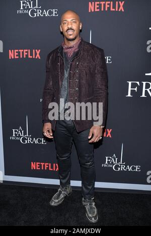 New York, USA. 13th Jan 2020. Actor Mehcad Brooks attends Tyler Perry’s “A Fall From Grace” New York Premiere Screening at Metrograph in New York, NY, January 13,  2020. (Photo by Anthony Behar/Sipa USA) Credit: Sipa USA/Alamy Live News Stock Photo