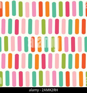 Abstract line pattern. Bold vector geometric seamless repeat design background. Stock Vector