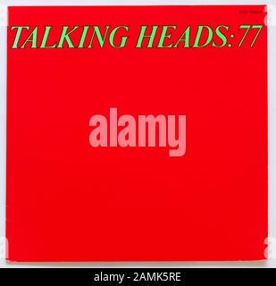 The cover of 77, 1977 album by Talking Heads on Sire - Editorial use only Stock Photo