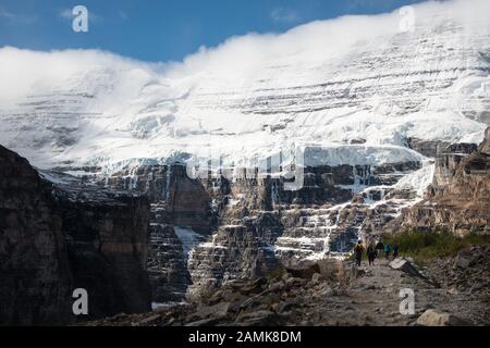 Stunning views of the Plain of Six Glaciers, Banff National Park, Canada Stock Photo