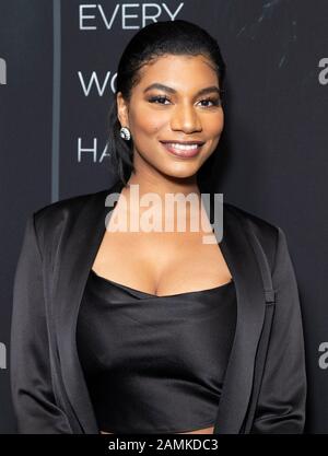 Taylor Rooks attends premiere of Netflix A Fall From Grace at