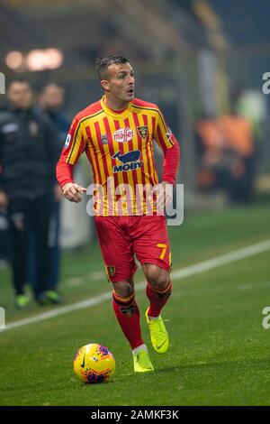 Giulio Donati (Lecce) during the Italian 'Serie A' match between Parma 2-0 Lecce at Ennio Tardini Stadium on January 13, 2020 in Parma, Italy. Credit: Maurizio Borsari/AFLO/Alamy Live News Stock Photo