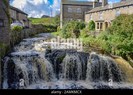 Gayle Beck, Hawes, Wensleydale, North Yorkshire, England. Stock Photo