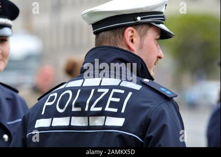 The Bavarian Police tests new uniforms, 2014 Stock Photo - Alamy