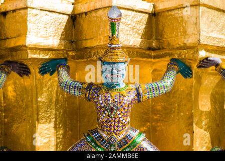 Giant at wat prakeaw temple, gland palace, Thailand Stock Photo