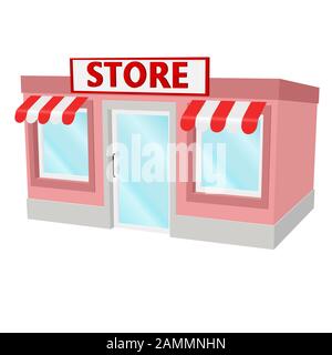 Store building. Small house Stock Vector