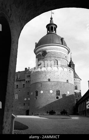 Blick auf Schloss Gripsholm bei Stockholm, Schweden, 1969. View of Gripsholm Castle near Stockholm, Sweden, 1969. Stock Photo