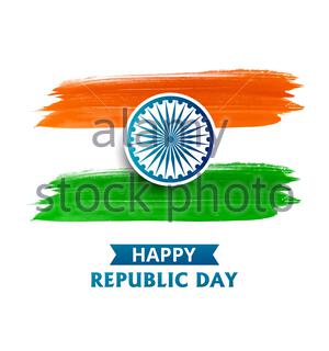 Indian Republic Day 26 January Illustration With Elegant And