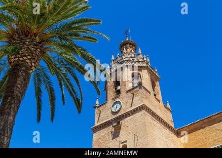 Santa Maria Church in Ronda, Spain Stock Photo