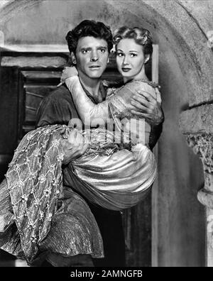 BURT LANCASTER, VIRGINIA MAYO, THE FLAME AND THE ARROW, 1950 Stock ...