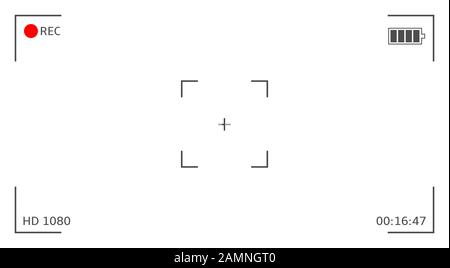 Camera viewfinder Stock Vector