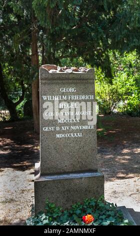 gravesite georg wilhelm friedrich hegel, dorotheenstadt cemetery Stock Photo