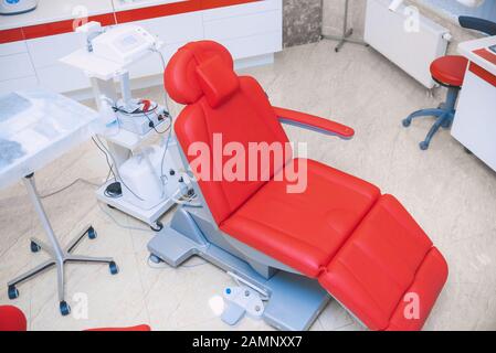 Dental office. Chair in the dentist's office. Dentistry Concept. Stock Photo