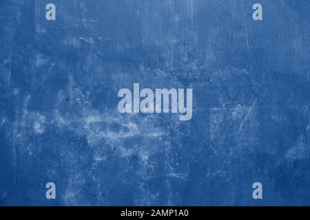 Blue color cement wall background texture design Stock Photo