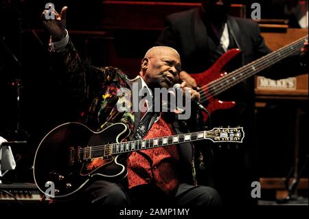 Milan Italy 09/06/2010  live concert of B.B.King at the Arcimboldi Theater Stock Photo