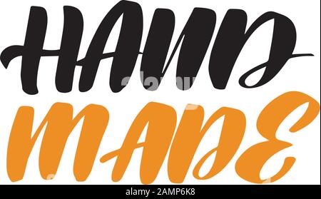 Vector calligraphy stock illustration isolated on white background.  Stock Vector