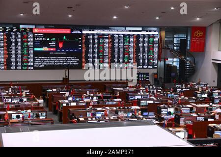 Philippine Stock Exchange trading floor, Manila Stock Photo - Alamy