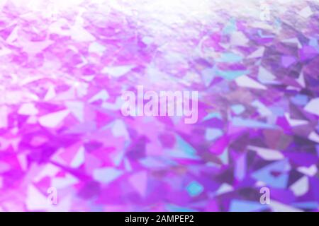 Beautiful abstract neon background with unfocused geometric shapes Stock Photo
