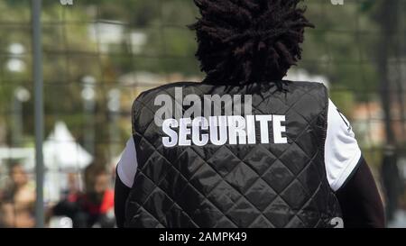 Man black jacket backwards hi-res stock photography and images - Alamy