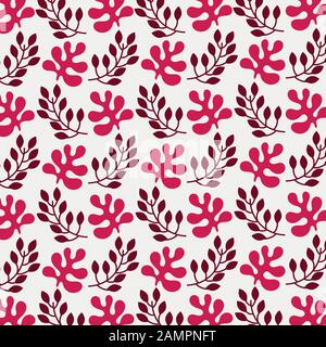 leaves pattern over withe background Stock Vector