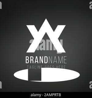 AV VA A V initial based letter icon triangle geometric logo. Technology business identity concept. Creative corporate template. Stock Vector Stock Vector