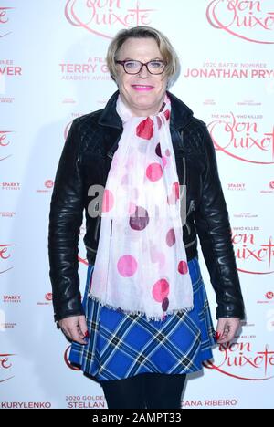 Eddie Izzard attending a screening of The Man Who Killed Don Quixote at the Curzon Mayfair cinema in London. Stock Photo