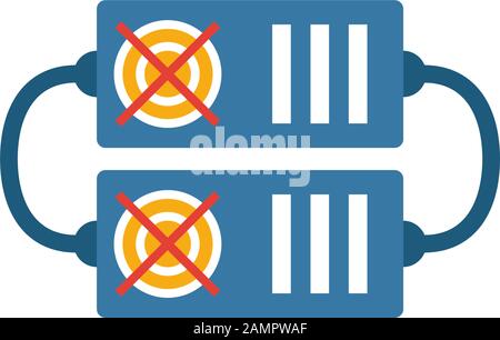 Mining Hardware icon set. Four elements in diferent styles from crypto currency icons collection. Creative mining hardware icons filled, outline Stock Vector